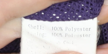 Kappa Women's Purple Size 12 Windbreaker Jacket Hooded Polyester