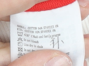 Kappa Womens Red Track Jacket Size 8 Full Zip Slim Fit Sportswear