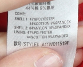 Fila Womens Red Full Zip Hoodie Size 8 UK Sports Sweatshirt