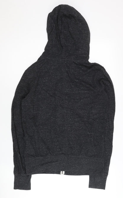 Nike Women’s Black Full Zip Hoodie L Cotton Blend Casual