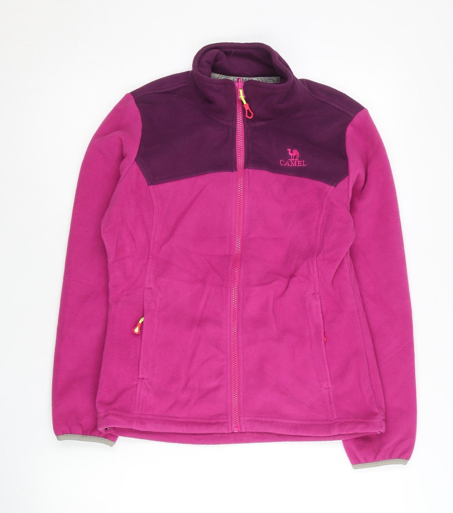 Camel Women’s Pink Fleece Jacket UK 6 Full Zip Lightweight Outdoor