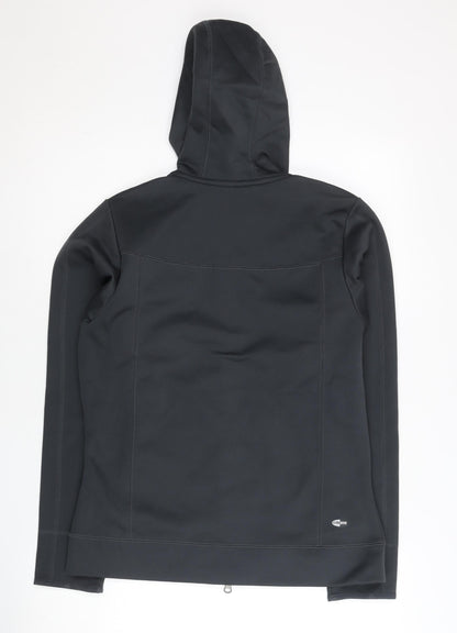 Adidas Womens Black Full Zip Hoodie Jacket Size 12 UK Clima365