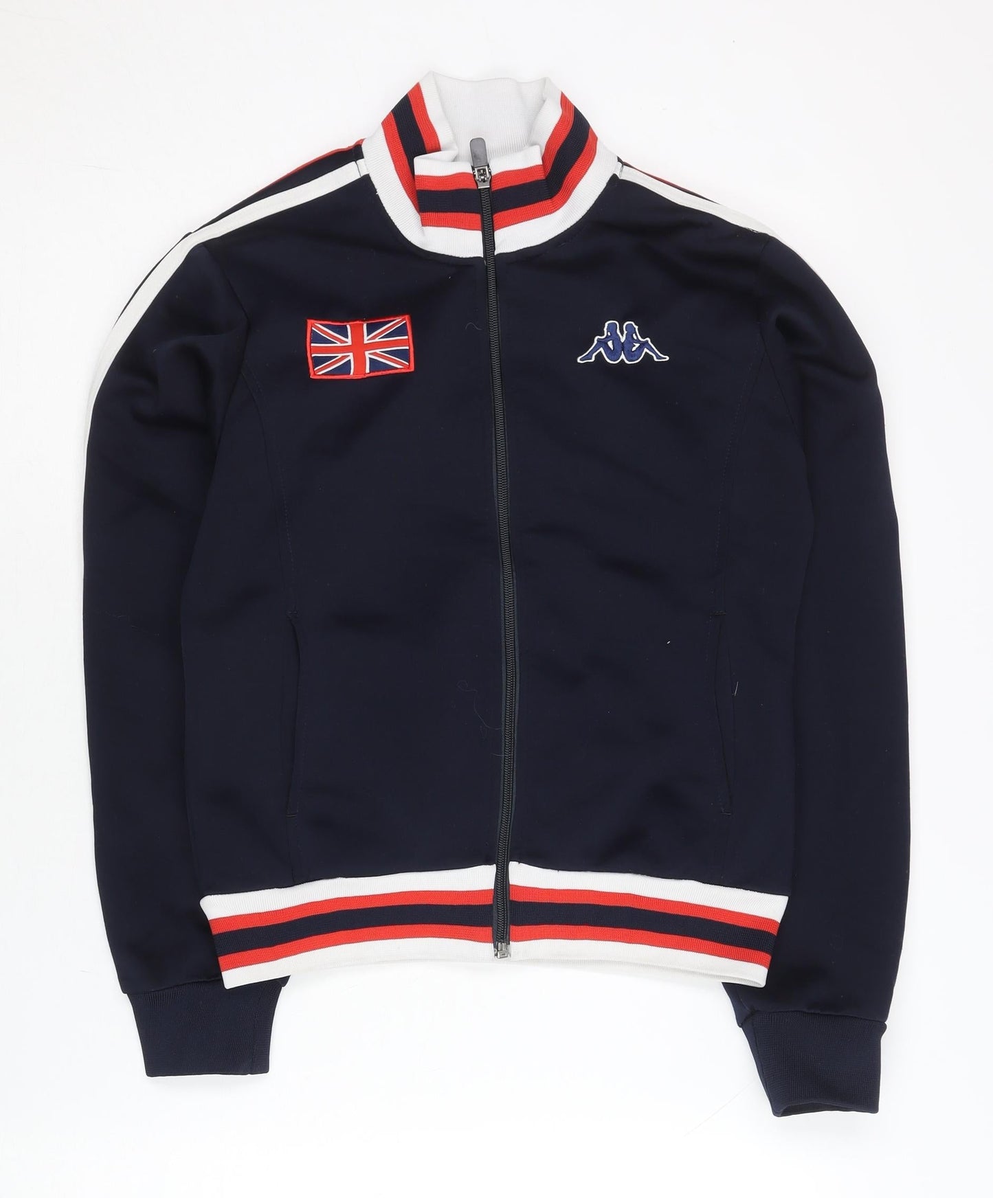 Kappa Unisex Blue Track Jacket Medium London Flag Full Zip Sportswear