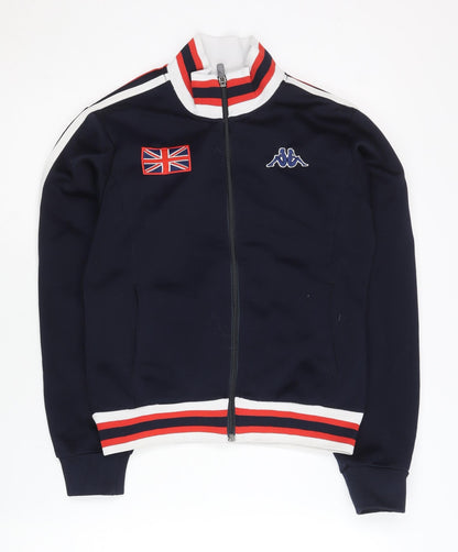 Kappa Unisex Blue Track Jacket Medium London Flag Full Zip Sportswear