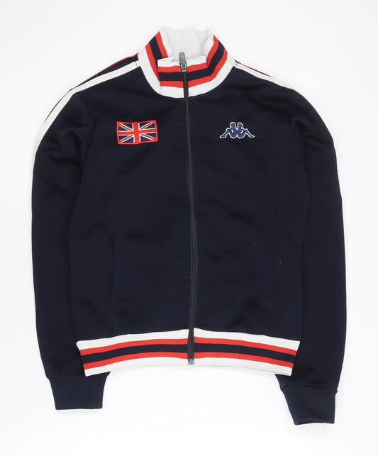 Kappa Unisex Blue Track Jacket Medium London Flag Full Zip Sportswear