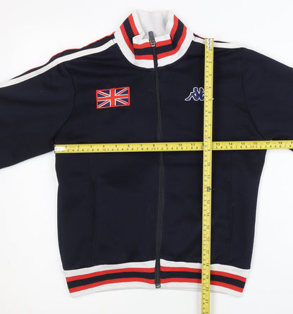 Kappa Unisex Blue Track Jacket Medium London Flag Full Zip Sportswear