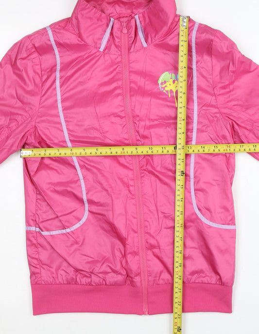 Kappa Women’s Pink Size 10 Track Jacket Lightweight Full Zip