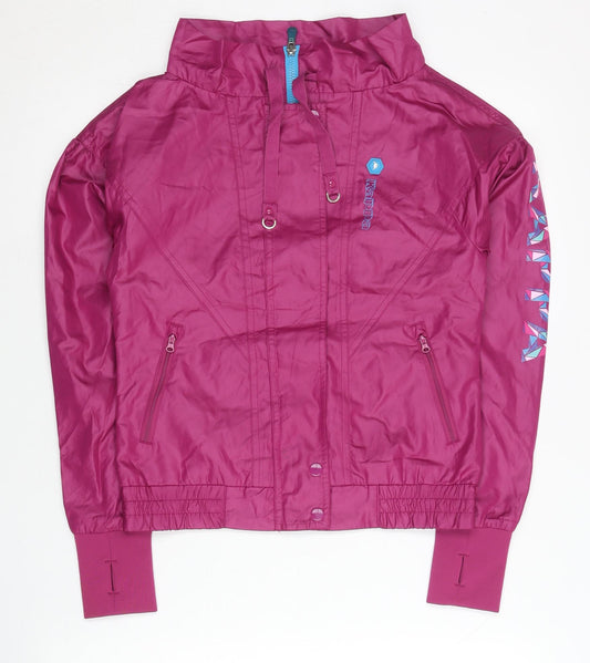 Kappa Women’s Pink Track Jacket Size 6 Regular Fit Sportswear
