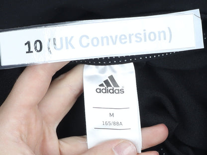 Adidas Women Black Size 10 Track Jacket Full Zip Sportswear