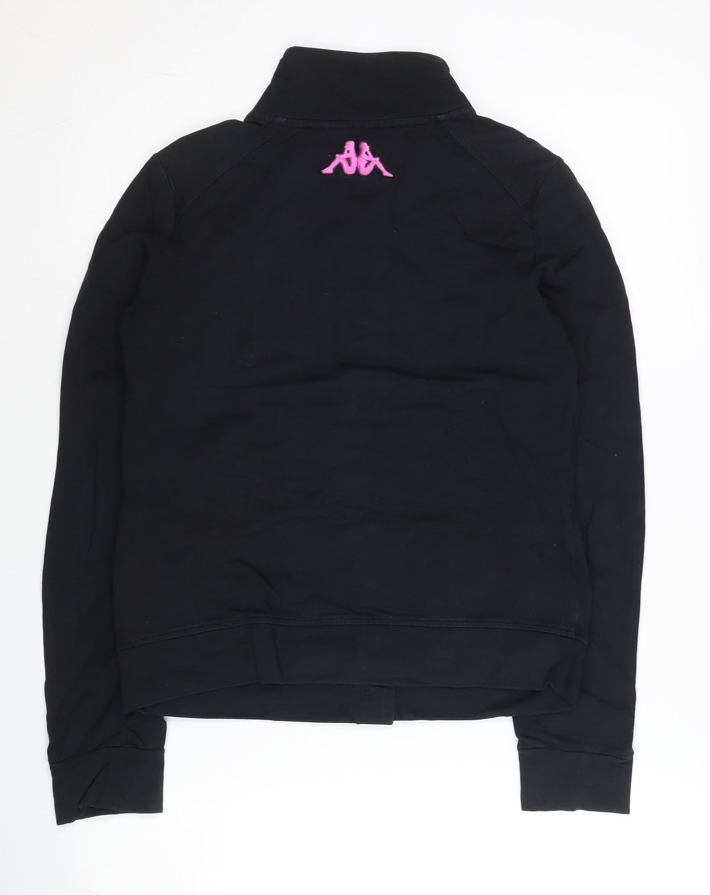Womens UK Size 8 Kappa Black Bomber Jacket