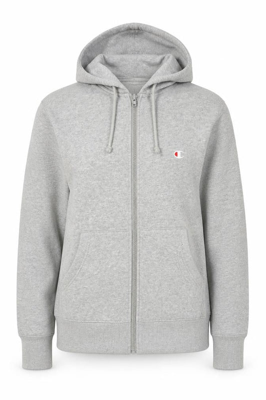 Womens UK Size M Champion Grey Full Zip Hoodie