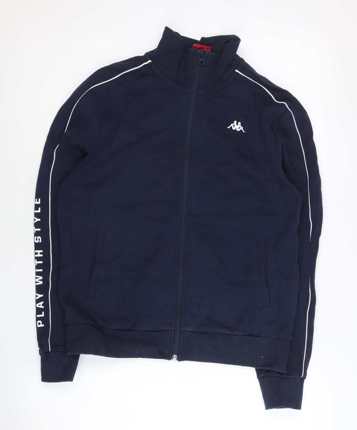 Kappa Womens Blue Track Jacket Size 14 Full Zip Sportswear