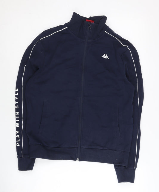 Kappa Womens Blue Track Jacket Size 14 Full Zip Sportswear