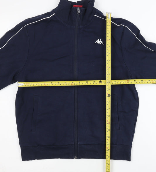 Kappa Womens Blue Track Jacket Size 14 Full Zip Sportswear