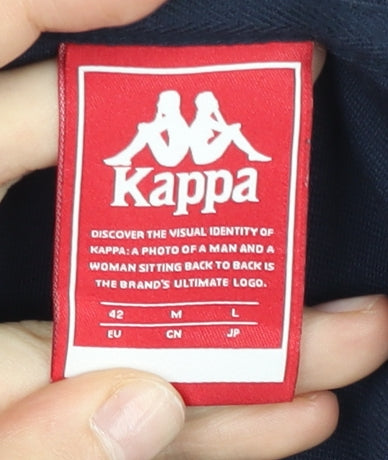 Kappa Womens Blue Track Jacket Size 14 Full Zip Sportswear