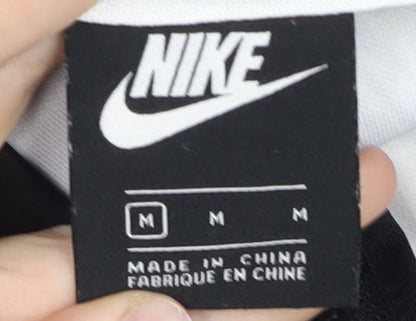 Nike Womens Multicoloured Floral Varsity Jacket Size M Cropped Lightweight