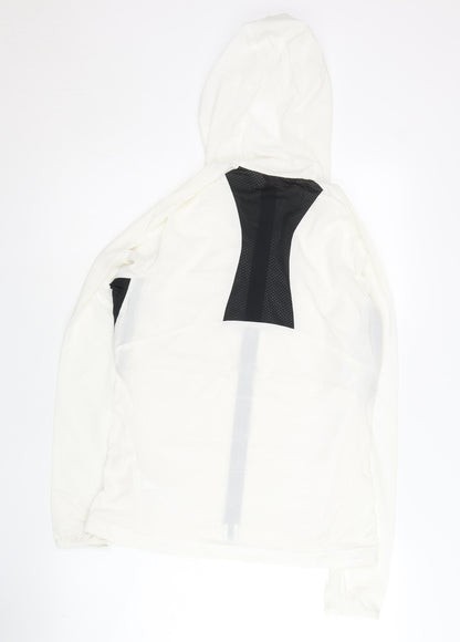 Toread Womens Ivory Windbreaker Jacket Size 8 Hooded Lightweight