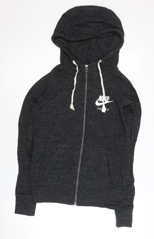 Nike Women's Black Full Zip Hoodie Sweatshirt Size S Sportswear