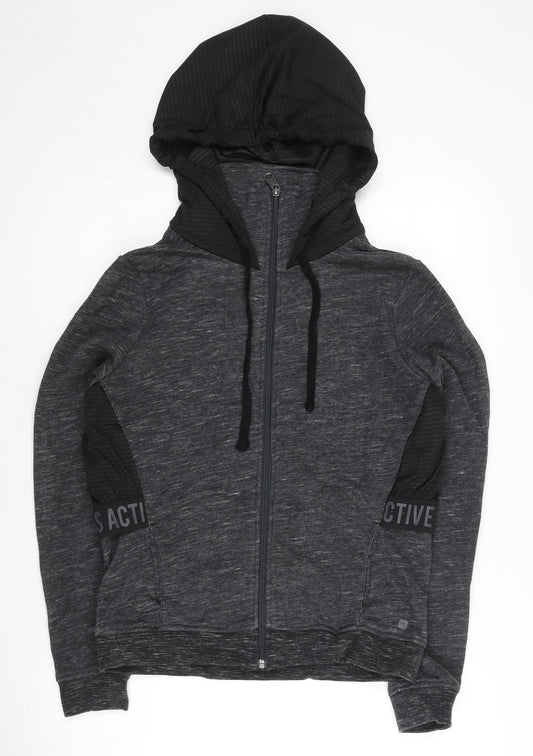 Decathlon Women’s Grey Full Zip Hoodie Activewear Size M