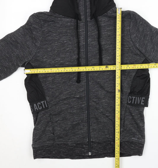 Decathlon Women’s Grey Full Zip Hoodie Activewear Size M