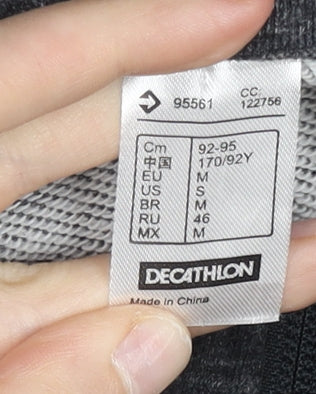 Decathlon Women’s Grey Full Zip Hoodie Activewear Size M