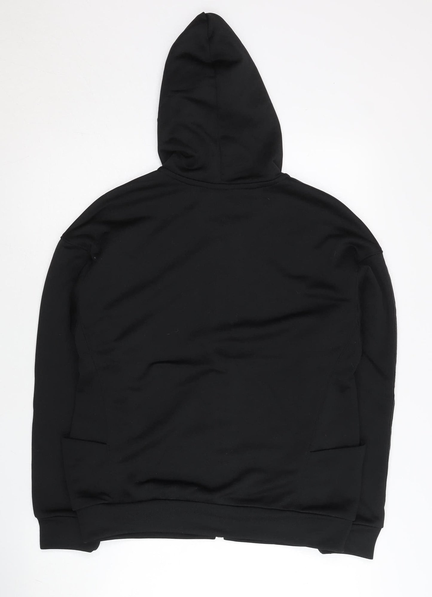 Adidas Women’s Black Full Zip Hoodie Jacket M Quilted Sportswear