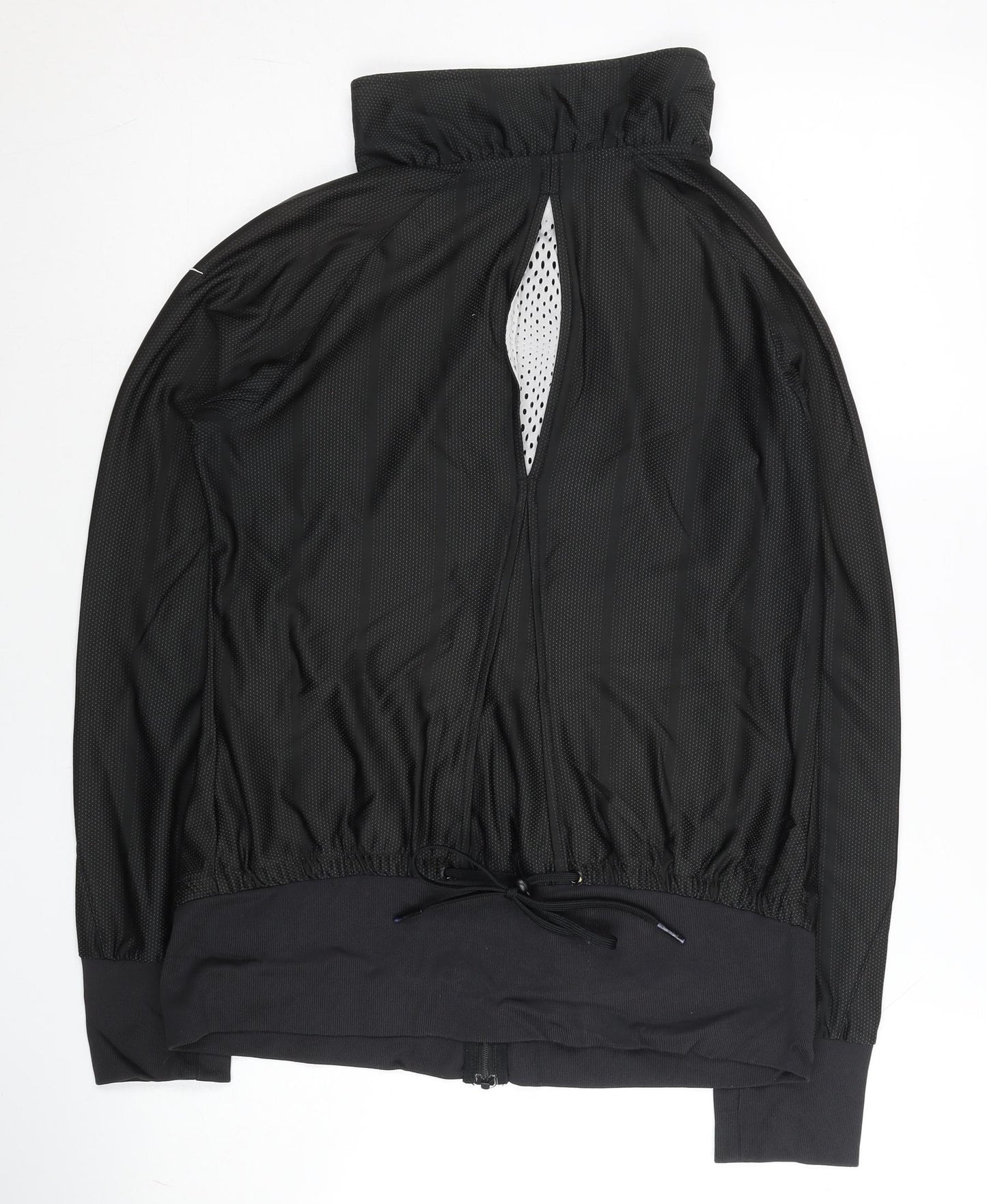 Nike Women’s Black Track Jacket Size 12 Lightweight Full Zip