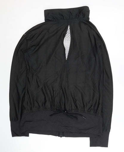 Nike Women’s Black Track Jacket Size 12 Lightweight Full Zip