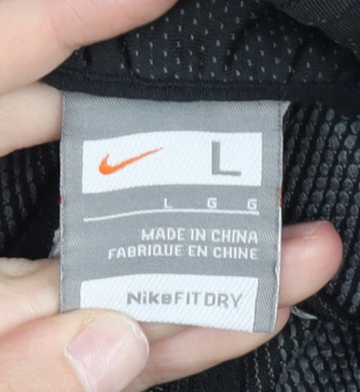 Nike Women’s Black Track Jacket Size 12 Lightweight Full Zip