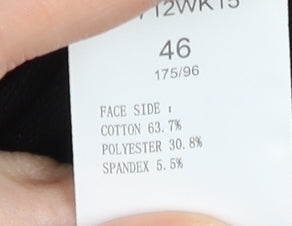 Kappa Women Black Track Jacket Size 14 Regular Full Zip Sportswear