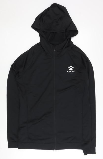 Kelme Womens Black L Track Jacket Lightweight Hooded Sportswear