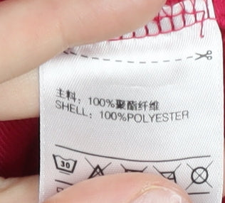 Adidas Women’s Pink Track Jacket Size 12 Full Zip Sportswear