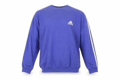 Mens UK Size M adidas Blue Pullover Sweatshirt