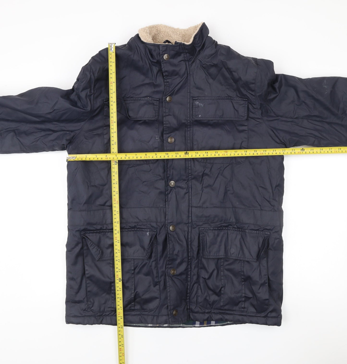 Mens UK Size L Cotton Traders Blue Field Jacket