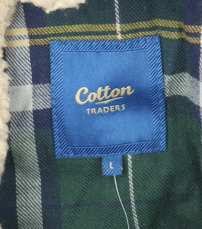 Mens UK Size L Cotton Traders Blue Field Jacket
