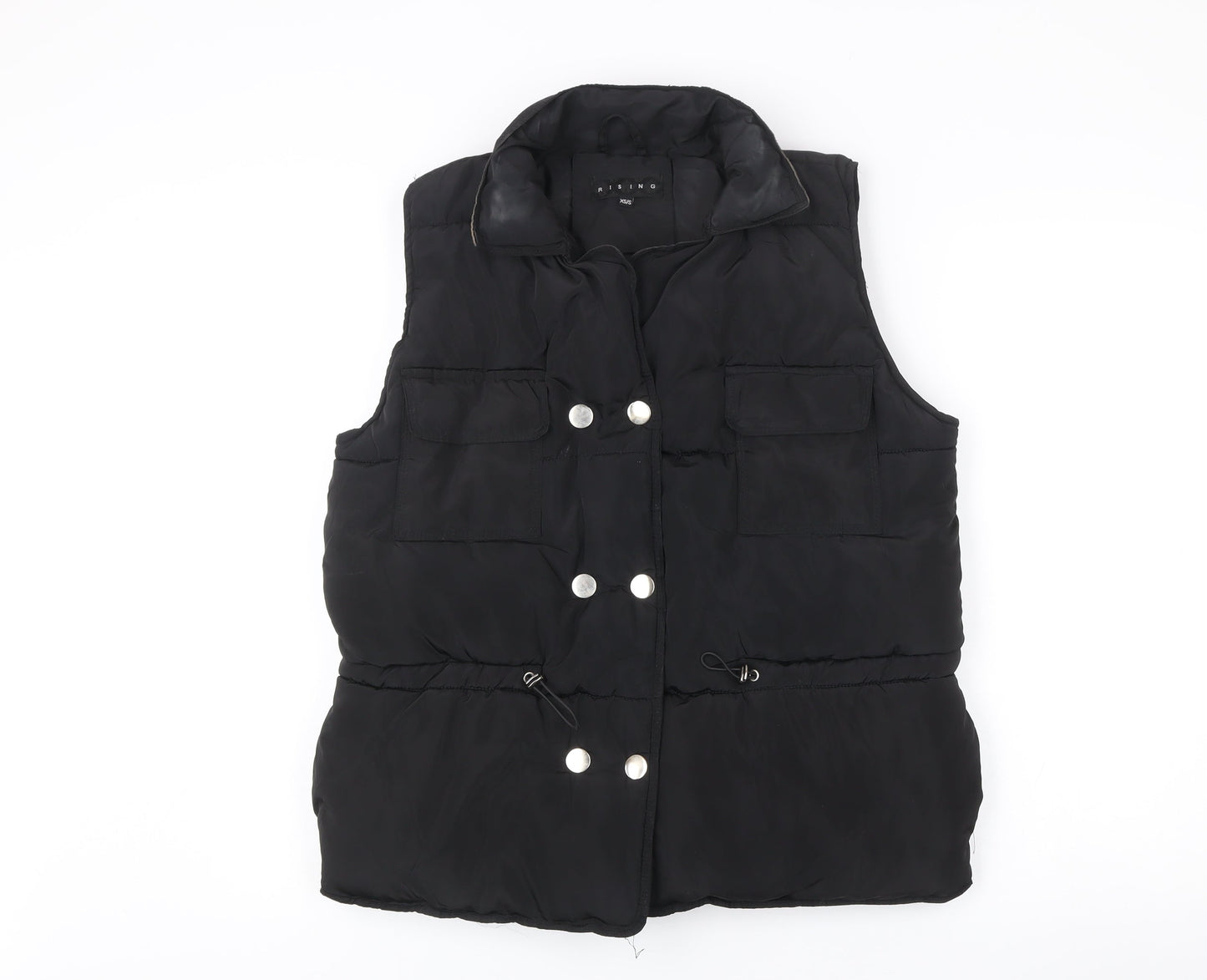 Womens UK Size XS Rising Black Puffer Jacket