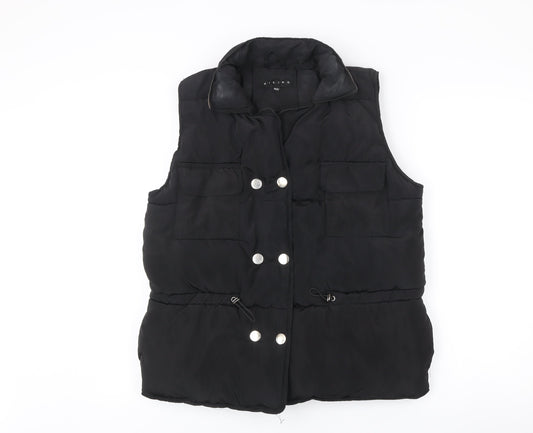 Womens UK Size XS Rising Black Puffer Jacket