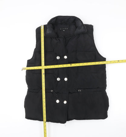 Womens UK Size XS Rising Black Puffer Jacket