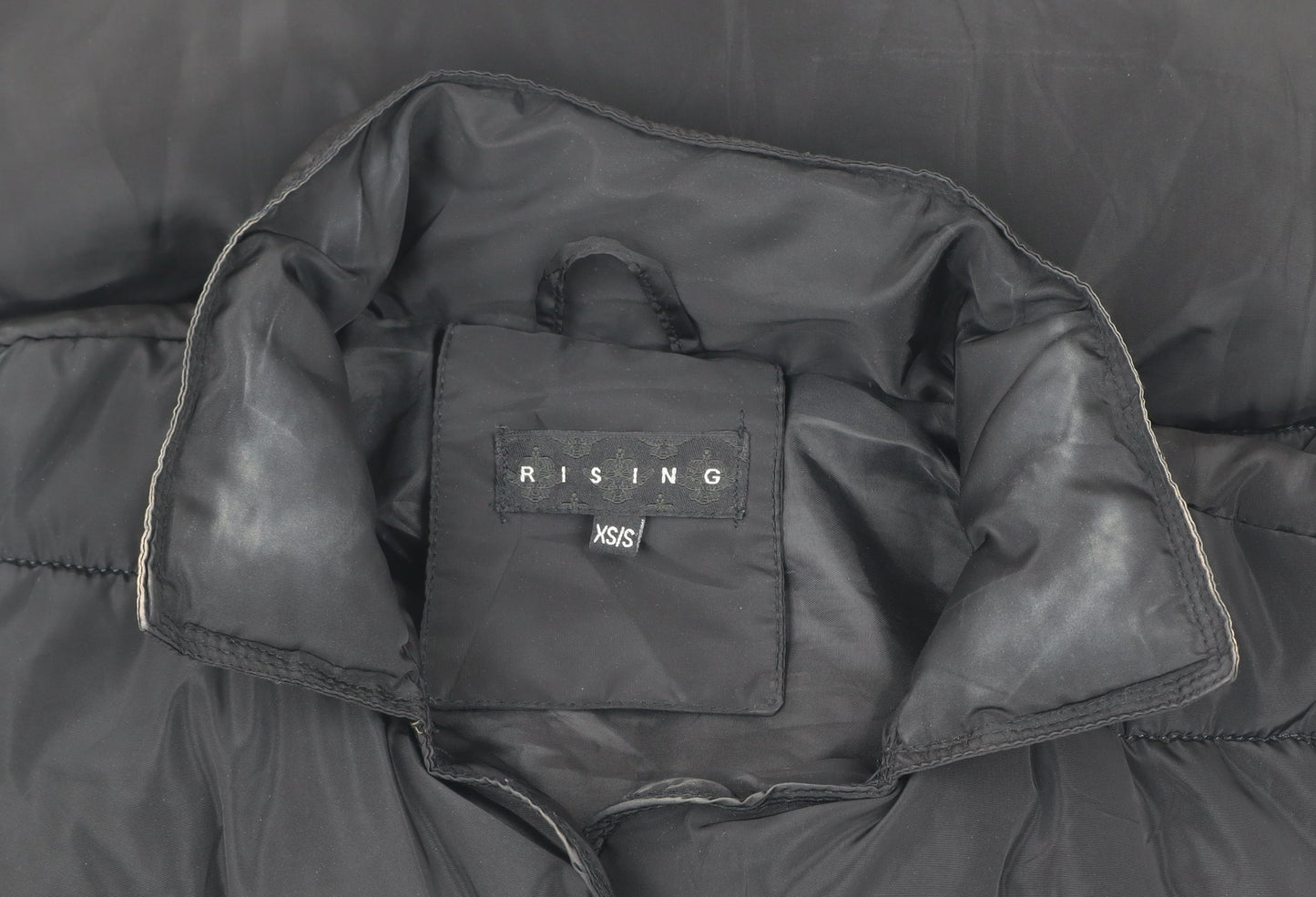 Womens UK Size XS Rising Black Puffer Jacket