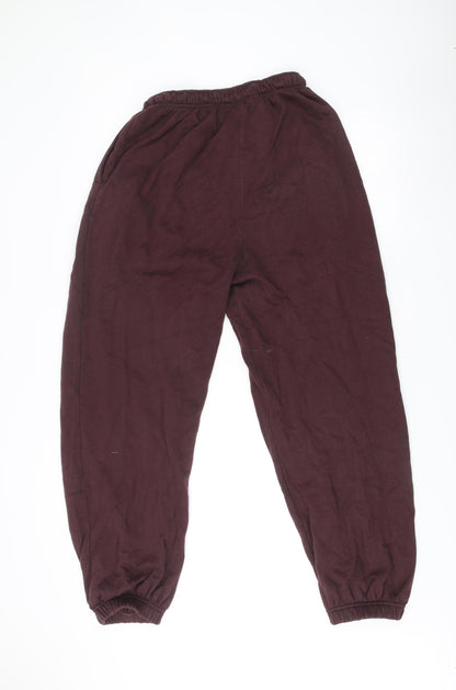 Nautica Women Brown Jogger Sweatpants Size 8 Cotton Blend Activewear