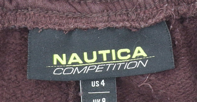 Nautica Women Brown Jogger Sweatpants Size 8 Cotton Blend Activewear