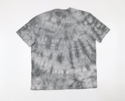 Jack Wills Men’s Grey Tie-Dye Relaxed Fit Cotton T-Shirt M