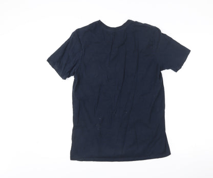 Nike Men’s Blue M Athletic Fit Crew Neck Short Sleeve T-Shirt