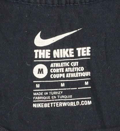 Nike Men’s Blue M Athletic Fit Crew Neck Short Sleeve T-Shirt