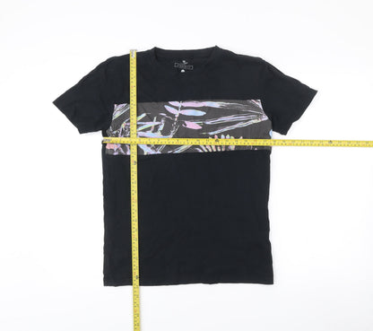 Rip Curl Men’s Black Tropical Graphic Print T-Shirt Size S