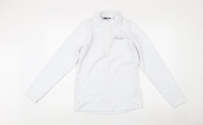 Dare 2b Women’s White Fleece Jacket UK 10 Outdoor 1/4 Zip