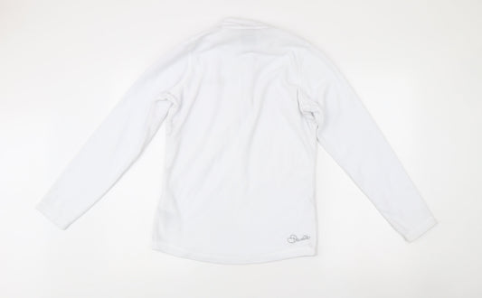 Dare 2b Women’s White Fleece Jacket UK 10 Outdoor 1/4 Zip