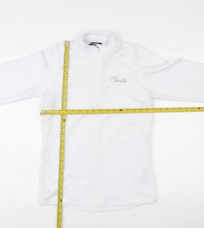 Dare 2b Women’s White Fleece Jacket UK 10 Outdoor 1/4 Zip