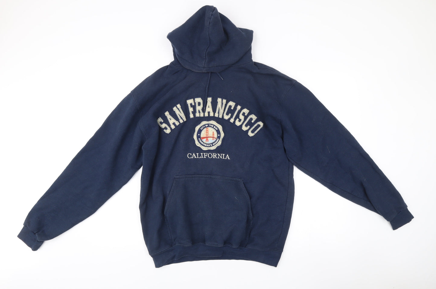 TEEMAX Men’s Blue XL Pullover Hoodie San Francisco Embroidered