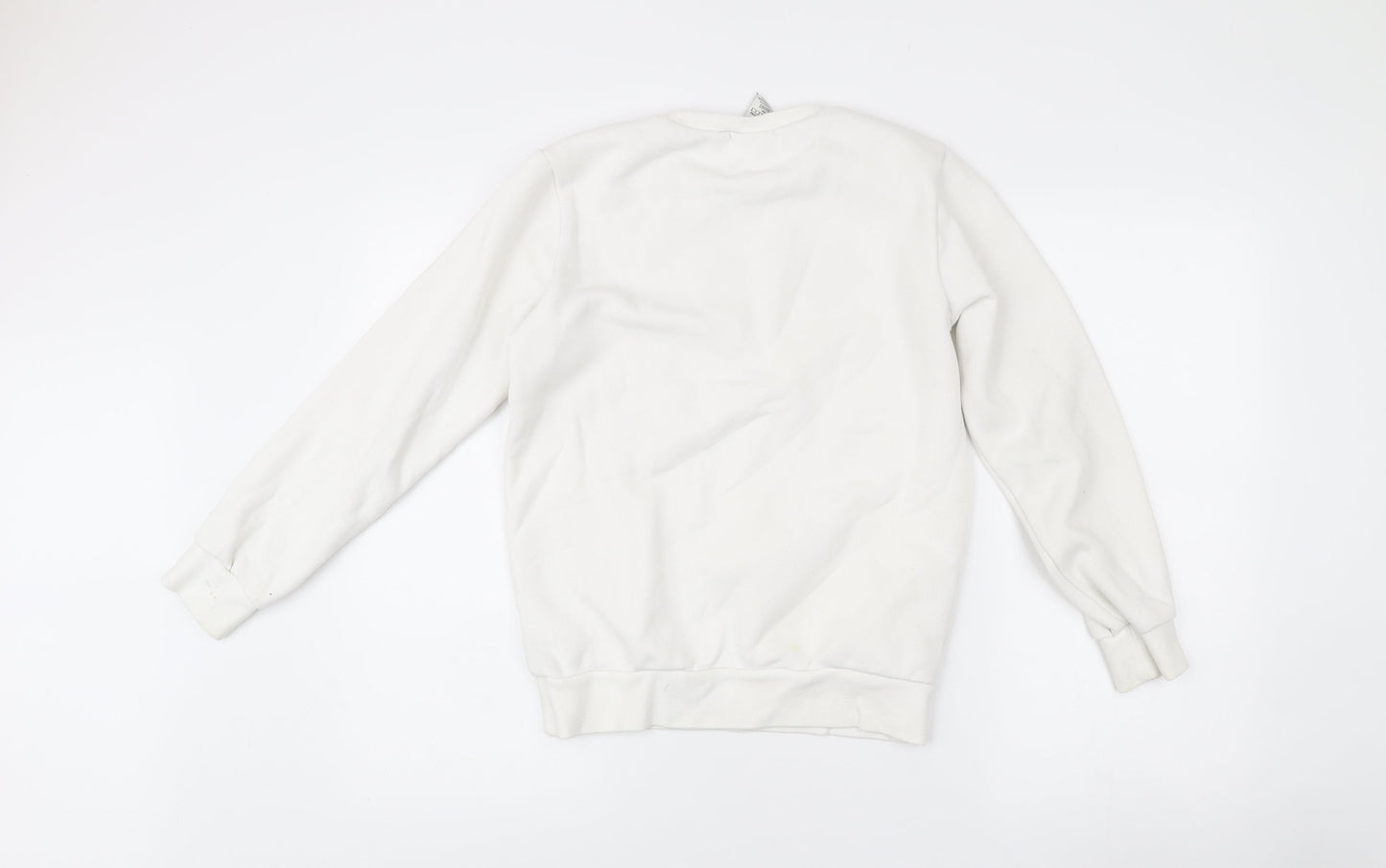 Champion Girls White Logo Sweatshirt 11-12 Years Crew Neck Pullover